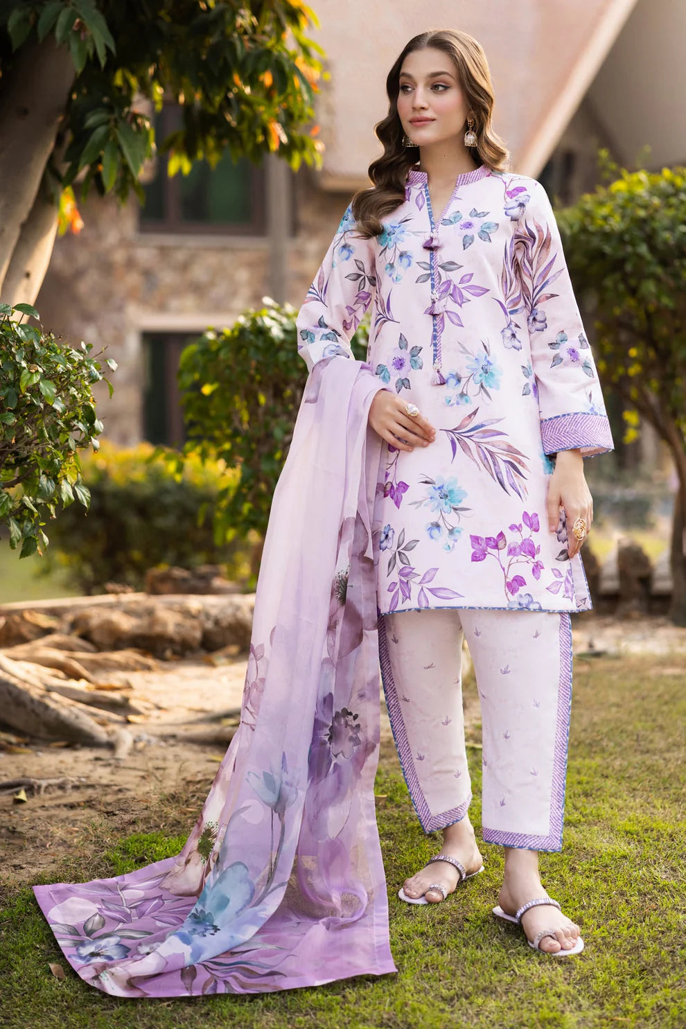 Sapphire 3PC Printed Lawn MM-SLP03