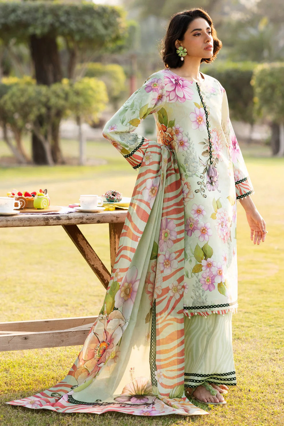Sapphire 3PC Printed Lawn MM-SLP02