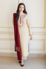 AISLING - 3PC DHANAK EMBROIDERED MM-72