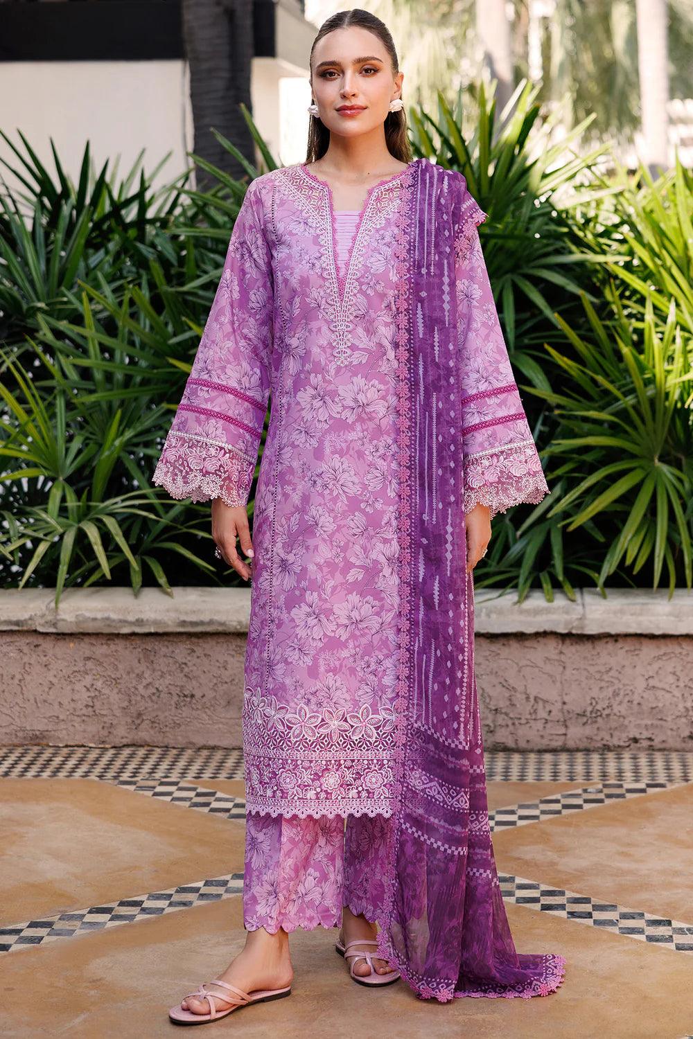 Sapphire 3PC Printed Lawn MM-SLP04