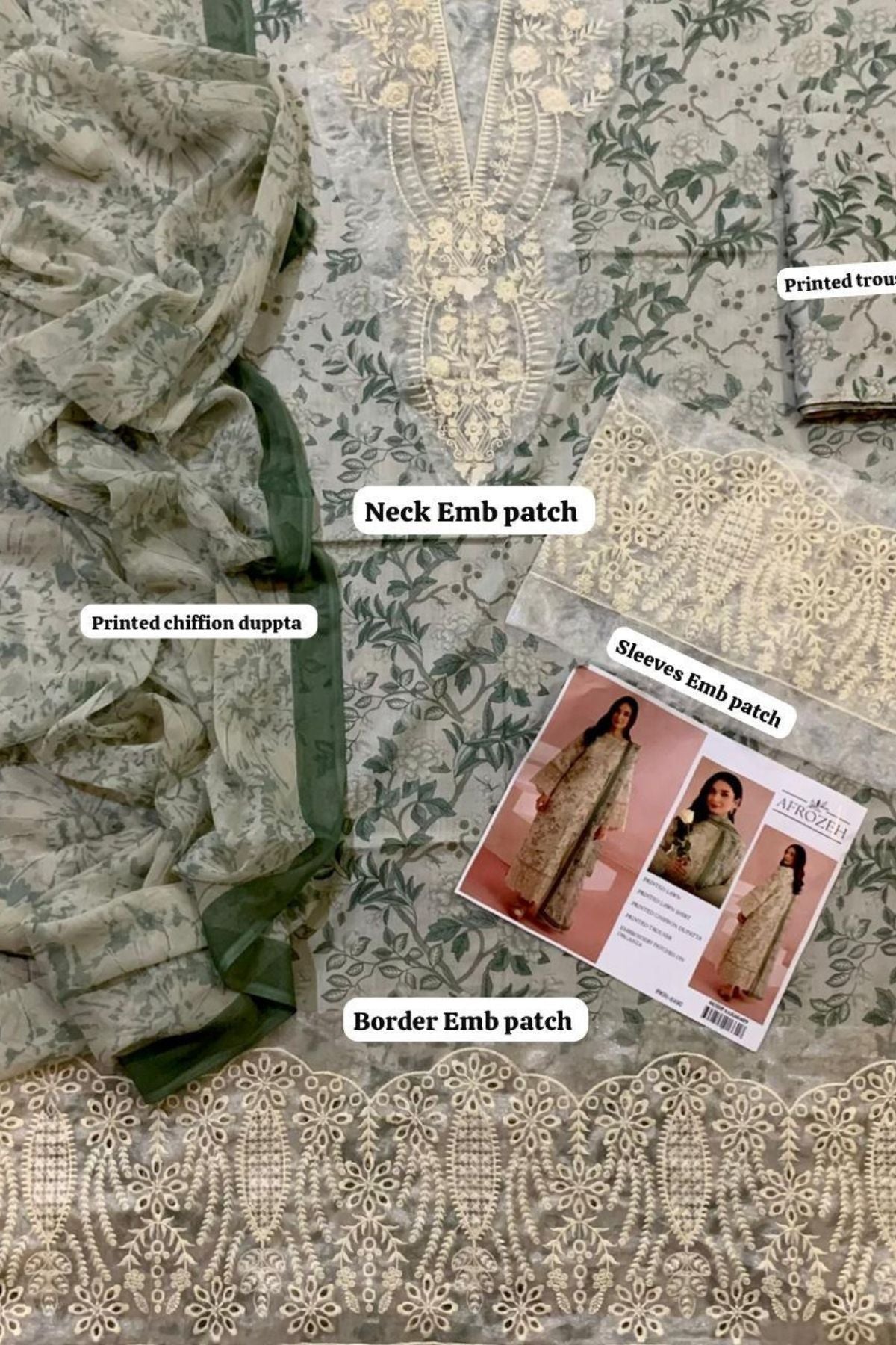 Farasha 3PC Lawn MM-SL08