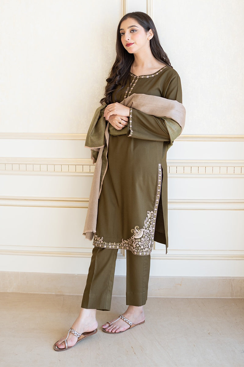 AISLING- 3PC DHANAK EMBROIDERED MM-74