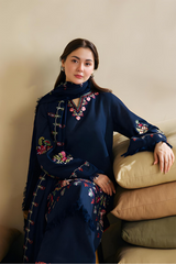 ZARA SHAHJAHAN - 3PC DHANAK EMBROIDERED MM-79