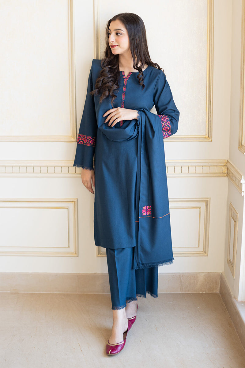 AISLING - 3PC DHANAK EMBROIDERED MM-70