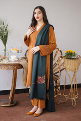 AISLING - 3PC DHANAK EMBROIDERED MM-09