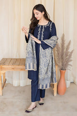 AISLING - 3PC DHANAK EMBROIDERED MM-101