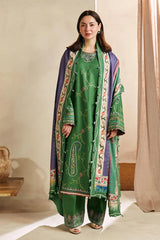 ZARA SHAH JAHAN - 3PC DHANAK EMBROIDERED MM-81G