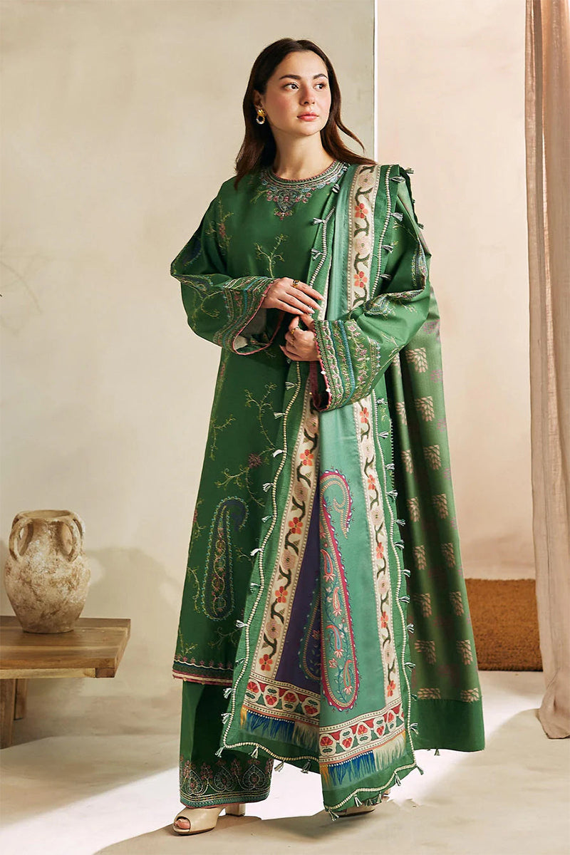 ZARA SHAH JAHAN - 3PC DHANAK EMBROIDERED MM-81G