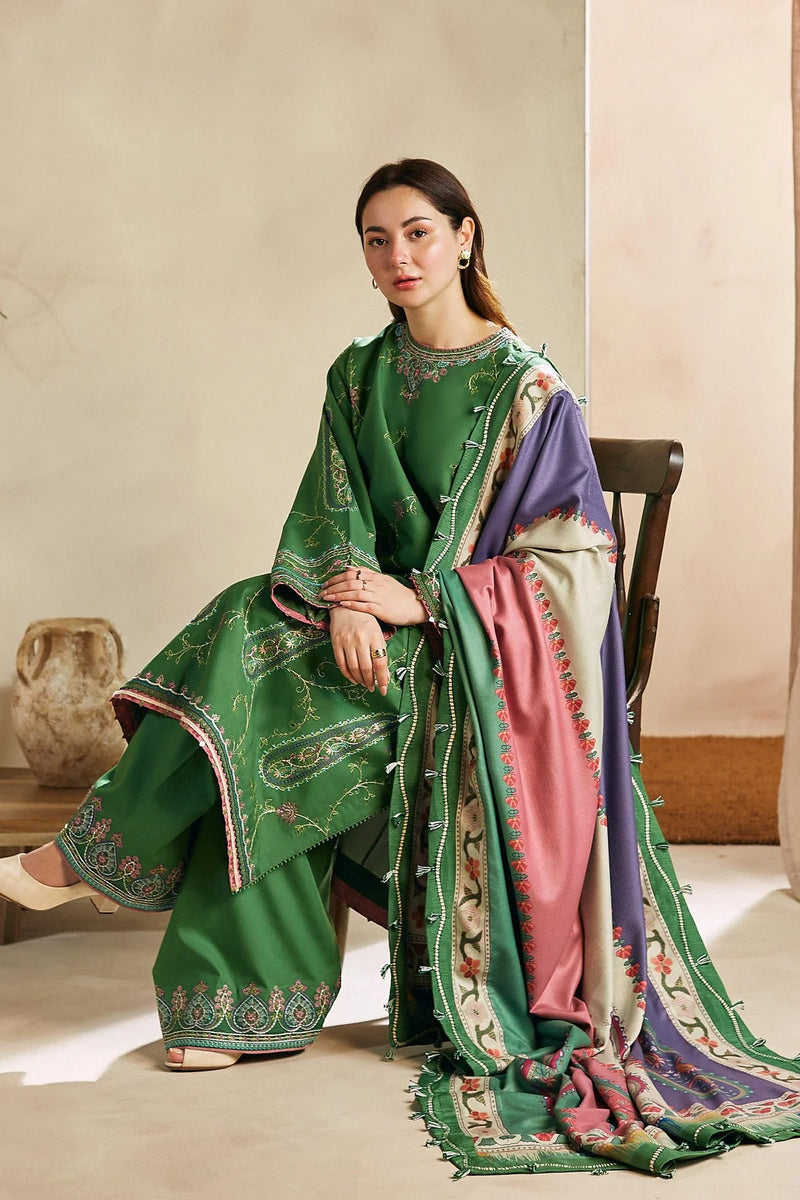 ZARA SHAH JAHAN - 3PC DHANAK EMBROIDERED MM-81G