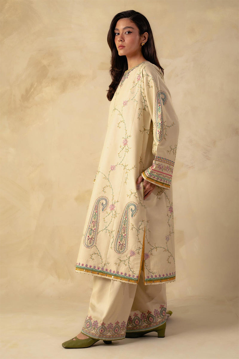 ZARA SHAH JAHAN - 3PC DHANAK EMBROIDERED MM-81S