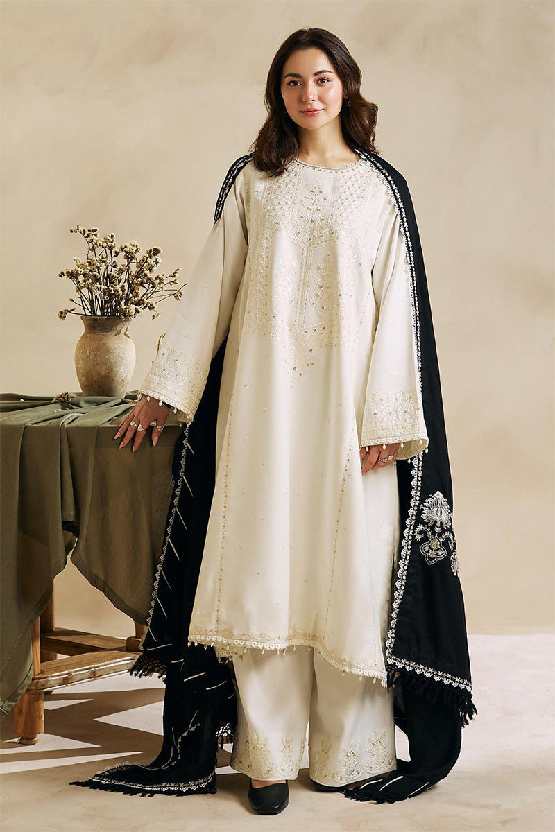 ZARA SHAH JAHAN - 3PC DHANAK EMBROIDERED MM-80W