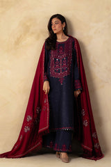 ZARA SHAH JAHAN - 3PC DHANAK EMBROIDERED MM-80B