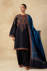 ZARA SHAH JAHAN - 3PC DHANAK EMBROIDERED MH-143