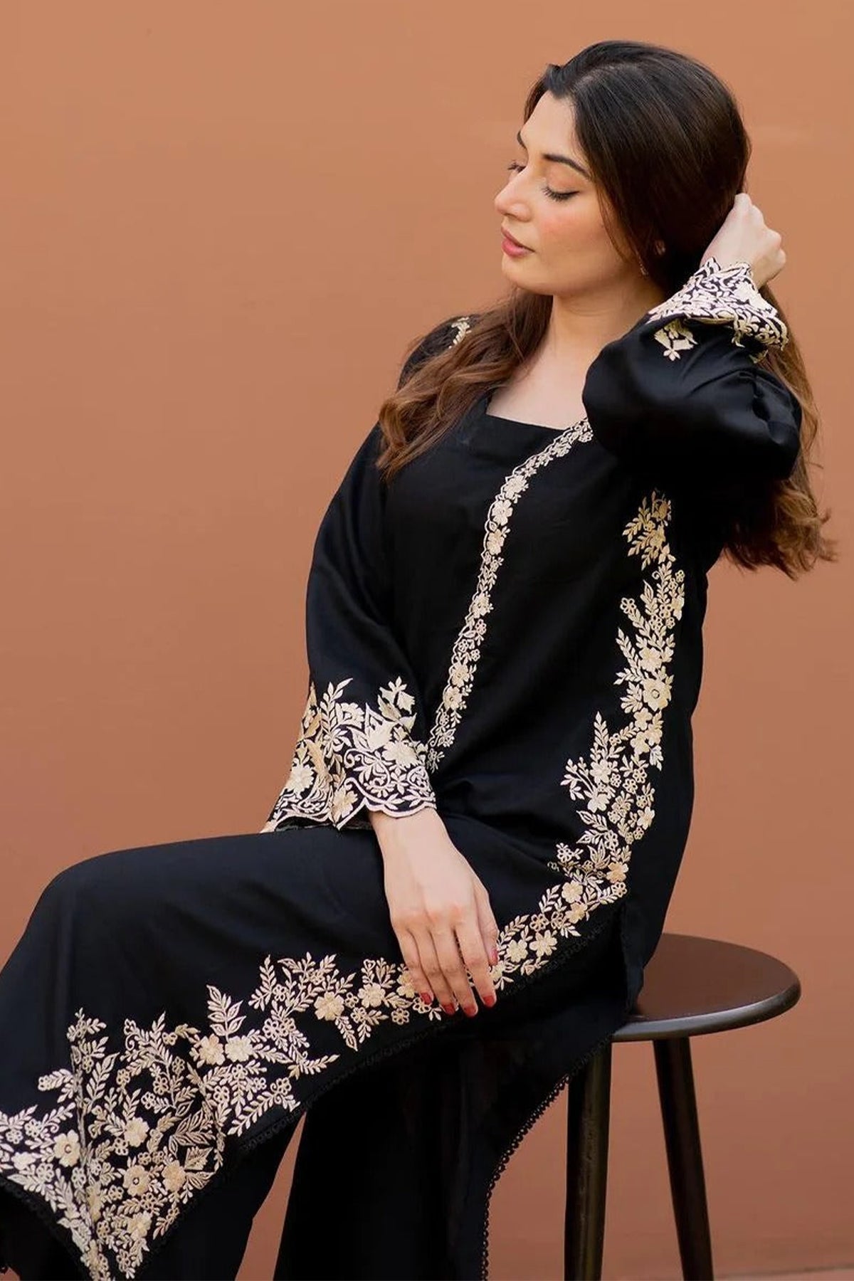 MARIA B - 2PC Dhanak EMBROIDERED MM-93